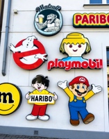 Letrero Luminoso LED 3D Personalizado con Logotipo de Acrílico para Publicidad de Tiendas