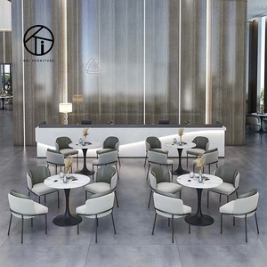 Meubles de restaurant et d'hôtel de conception moderne japonaise écologiques, tables <span class=keywords><strong>en</strong></span> marbre et chaises <span class=keywords><strong>en</strong></span> métal pour restaurant, fabrication sur mesure - Product Image 4