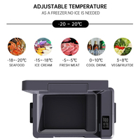 Venta directa de fábrica mini congelador de nevera de coche con compresor europeo congelador de nevera portátil refrigerador de coche mini refrigerador