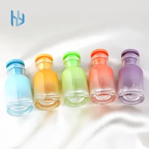 低最小起订量奢华30毫升粉色/白色/绿色/蓝色/黄色/紫色圆形香水玻璃喷雾瓶