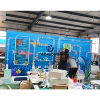 Bonhong Jeu mural de boules interactives de qualité supérieure Plateau à billes à tube sous vide pour aire de jeux pour enfants