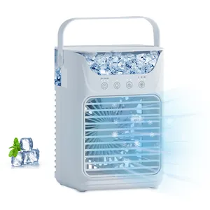 Climatiseur à courant alternatif intelligent portable avec 7 couleurs lumières LED Mini ventilateur de refroidissement de climatiseur USB pour le bureau à domicile