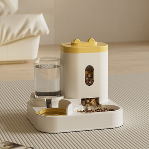 Factory Direct New Auto <b>Cat</b> <b>Feeder</b> & Waterer - 2-in-1 Dispenser Bowl - Product Image 2