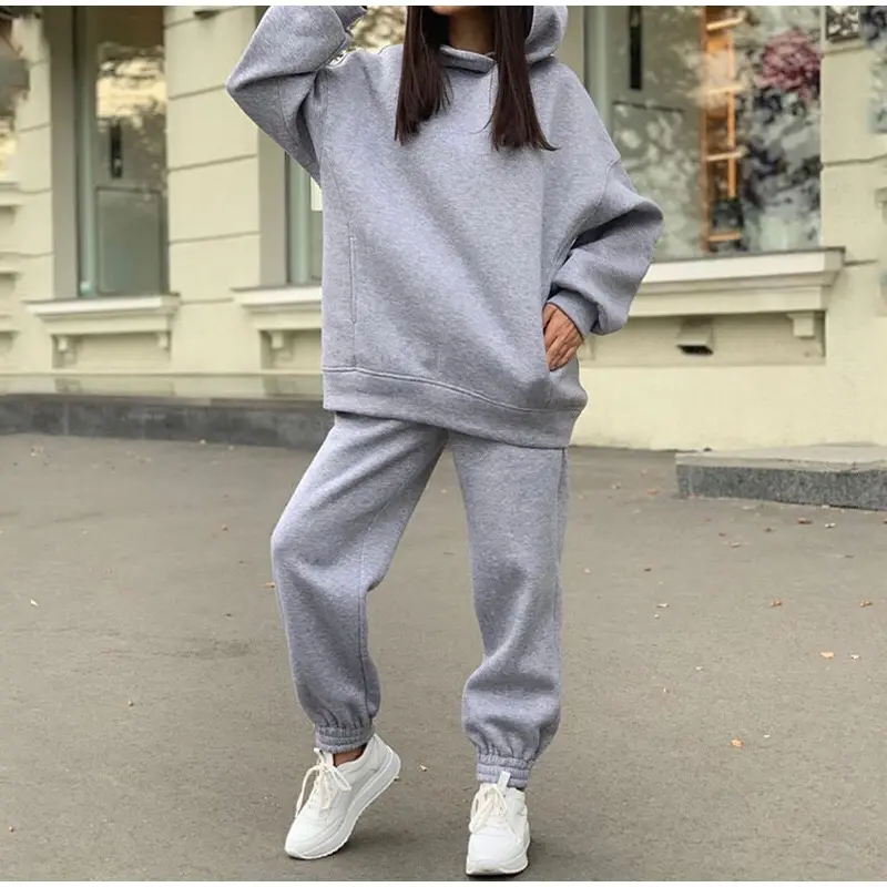 Bán Buôn Số Lượng Lớn Thiết Kế Mới Nhất Mùa Đông Womens Bộ Quần Áo Của Phụ Nữ Hoodies Áo Nỉ