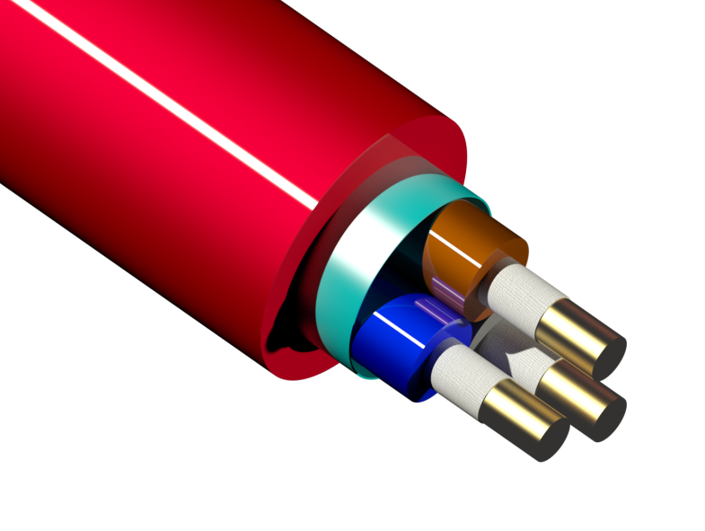 耐火・耐熱ケーブル 2✕1.2 100mUL2468 AWG18X2C UL耐熱2心平行線 協和