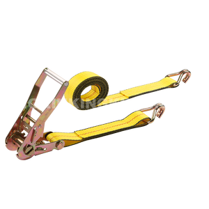 Nhiệm vụ nặng nề 4 16200lb 27ft 30ft 40ft 50ft Tie xuống dây đai Ratchet xe tải tời Dây đai với Chuỗi móc" - Product Image 6