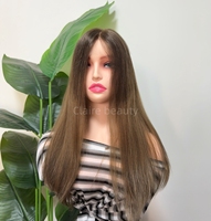 Perruques juives Niceborn en cheveux humains européens, cuticules alignées, lisses, ombrées blondes, avec dentelle sur le dessus, pour femmes juives, perruques casher, perruque Wunder