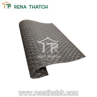 Tissage en rotin synthétique anti UV Basketweave à chevrons Tissage en rotin artificiel Fournisseurs de tapis en rotin synthétique