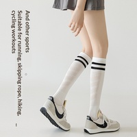 Nouvelles chaussettes de sport professionnelles d'été pour mollets, absorbantes, anti-odeurs, respirantes, antidérapantes, montantes, sans coutures, en polyester