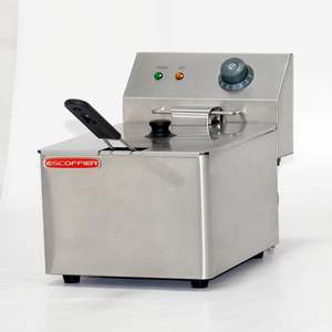 Friteuse électrique numérique professionnelle en acier inoxydable à chauffage rapide pour poulet, dinde et frites de pommes de terre - Product Image 1