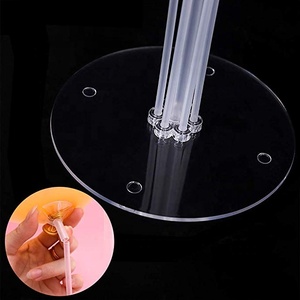 <span class=keywords><strong>Support</strong></span> à ballons de Table <span class=keywords><strong>pour</strong></span> cérémonie, Kit de décoration <span class=keywords><strong>pour</strong></span> fête d'anniversaire, transparent, réutilisable, avec Clips à points - Product Image 4