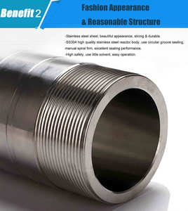 Reactor de autoclave hidrotermal Revestimiento de PTFE Reactor de autoclave de síntesis hidrotermal 200C 3Mpa Revestimiento de PTFE Resistencia a la corrosión - Product Image 3