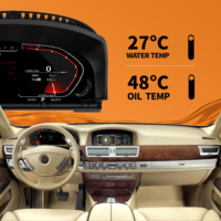 Últimos velocímetros digitales originales para BMW Serie 7 E65 E66, instrumento de tablero LCD