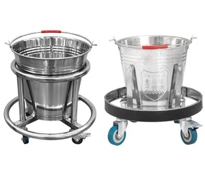 Seau médical mobile de coup de pied de chariot à acier inoxydable d'hôpital pour la salle d'opération - Product Image 1