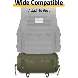 CVLIFE Hand Warmer Pouch Green Polyester Waist Mount For Skiing Fishing Camping Football Hiking - Product Image 3