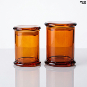 แก้วเทียนสีอำพันขนาด 10 ออนซ์ พร้อมฝาปิด <span class=keywords><strong>Jaj</strong></span> - Product Image 1