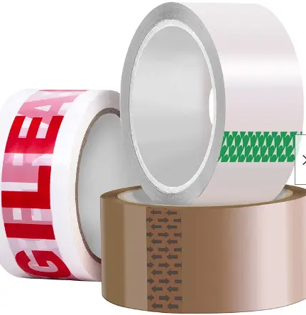 Branded Suppliers OPP Packaging Adhesive Cello Jumbo Roll Shipping Custom Logo Printed Clear Fragile Plastic Bopp Packing Tape