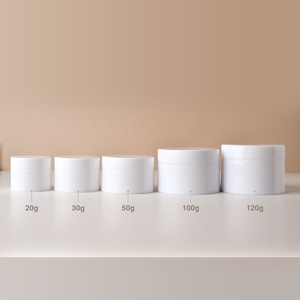 Envase de Plástico Cilíndrico con Tapa a Presión para Cosméticos, 20g 30g 50g 100g 120g, para Crema Facial y Ungüento - Product Image 1