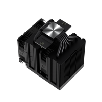FEZCOOL CS620 Refroidisseur de processeur à double tour avec affichage numérique, refroidissement par air, roulement fluide, contrôle intelligent de la température, six dissipateurs thermiques, sans éclairage