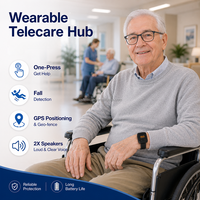 Traceur GPS 4G étanche IP67 pour personnes âgées avec moniteur de température environnementale - Idéal pour les soins aux personnes atteintes de démence et la sécurité des seniors