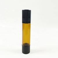 Flacon d'huile essentielle à deux extrémités en verre givré transparent ambré de 3ml/5ml/10ml avec tête de rouleau ou flacon compte-gouttes rechargeable