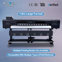 Impresora Eco Solvente de 1.8m con Doble Cabezal XP600/I1600/I3200, Placa Hoson y Software Maintop RIP