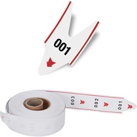 Rouleau de tickets de file d'attente numérotés en papier détachable - 2000 numéros de 00-99 ou 000-999