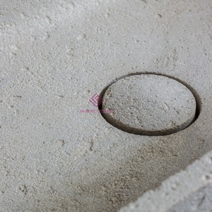 Lavabo de salle de bain <span class=keywords><strong>en</strong></span> <span class=keywords><strong>pierre</strong></span> calcaire solide avec bouchon de vidange, fabriqué à la main pour des designs de salle de bain élégants et durables - Product Image 4