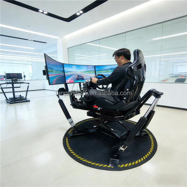 3DOF-6DOF VR Car Racing Simulator with Metal 6DOF Motion Platform for Indoor/Outdoor Adventure Park & Public Use