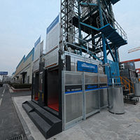Monte-charge de chantier à double cage Dahan SC200/200, moteur à engrenages, contrôle PLC, haute efficacité, 0-40m/min, 0-60m/min, pour bâtiment