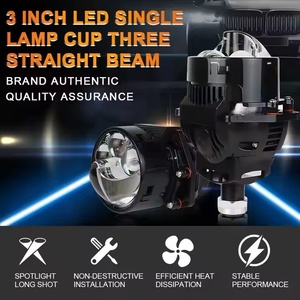 Lente de Proyector Bi-LED de 3 Pulgadas y 60W de Súper Potencia, Faros Antiniebla de Aluminio con Luz Alta y Baja K202, 7000 Lúmenes, Temperatura de Color de 6000K - Product Image 6
