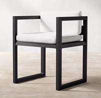 Chaise de salle à manger d'extérieur Mobilier de jardin Fauteuil d'extérieur en aluminium