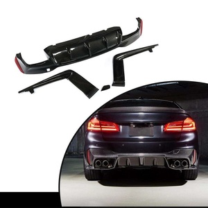 Diffuseur de pare-chocs arrière en fibre de carbone pour BMW Série 5 G30 G38 M Sport 2018 2019 2020 <span class=keywords><strong>2021</strong></span> 2022 - Product Image 1