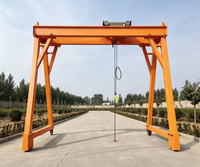 Grue à portique mobile d'extérieur avec palan électrique, équipement de levage portable pour charges lourdes
