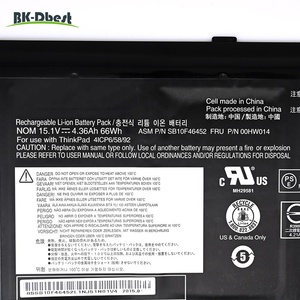 BK-Dbest Supply 4360mAh 66Wh SB10F46452 00HW014 <span class=keywords><strong>Laptop</strong></span> Batterij voor <span class=keywords><strong>Lenovo</strong></span> S5 voor YOGA 15 voor YOGA 15-20DQ001LUS 15-20DQ007YUS - Product Image 3