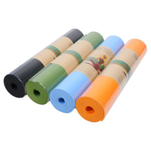 Estera de Yoga de alta calidad de 6mm de espesor TPE estera de yoga logotipo personalizado antideslizante y venta al por mayor de fábrica - Product Image 5