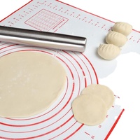 Tapis de pâtisserie en silicone de qualité alimentaire, antidérapant et facile à nettoyer, résistant à la chaleur, emballé dans un carton