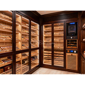 Humidor de Vidrio Personalizado para Tabaco, Hecho a Mano, Diseño Clásico, Gabinete para Cigarros de Cedro Español - Product Image 5