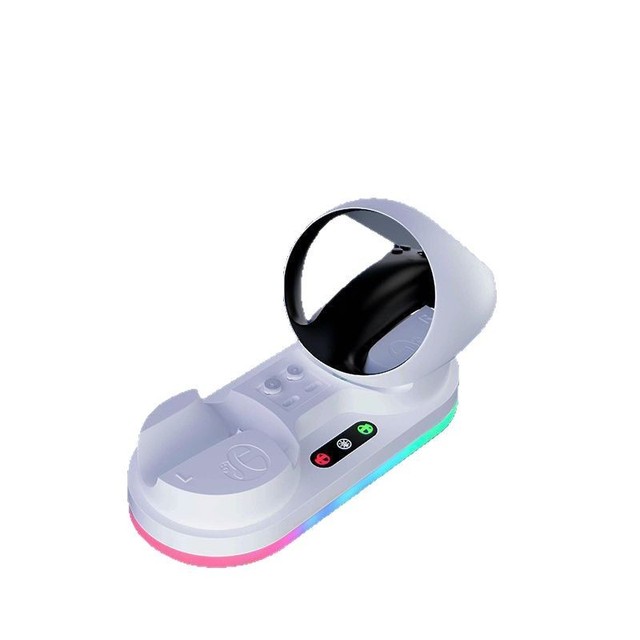 For PlayStation VR2 Portable Controller Charging Station Dual Game Accessory Dock Stand with Light for PSVR2 Controller Charging