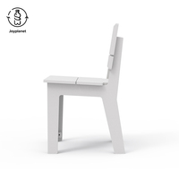 Joyplanet Chaise individuelle en HDPE recyclé au design moderne personnalisé pour terrasses extérieures