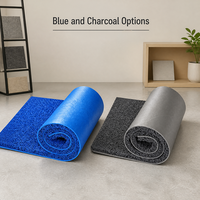 Tapis en rouleau texturé en fil bouclé pour entrée, porte, garage, usage commercial