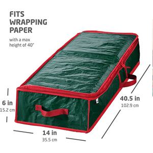 Kotak pembungkus kado Natal kapasitas tinggi tas penyimpanan bawah tempat tidur liburan lintas batas dengan pegangan diperkuat - Product Image 4