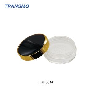 ตลับแป้งเปล่าแบบใช้แล้วทิ้ง สีทองและสีดำ รูปทรงกลม สำหรับใส่บลัชออนหรือครีมบำรุงผิวหน้า พร้อมโลโก้สั่งทำได้ - Product Image 4