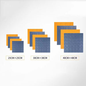 Tira indicadora táctil de plástico de azulejo de pavimentación táctil de Pvc ciego de 250*250mm de buena calidad - Product Image 2