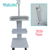 Chariot médical 2026 Nouveau chariot de scanner dentaire médical Chariot de scanner intra-oral avec support et plateau Chariot à outils Poste de travail mobile