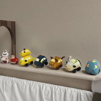Porte-clés animal en peluche personnalisable Matériau écologique en peluche super doux en coton PP-Mini porte-clés de voiture Jouets mignons Kawaii Design
