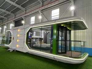 Casa móvil prefabricada de lujo de alta calidad insonorizada personalizada Resort al aire libre Camping dirigible Modular Space Capsule House - Product Image 2