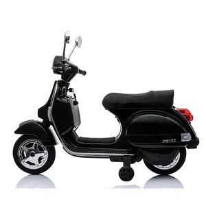 Coches de juguete recargables para niños, motocicleta, coche Vespa PX150