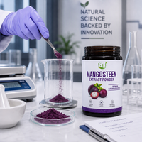 Mangosteen fruitpoeder, voedingskwaliteit, natuurlijk fijn poeder voor gebruik in voedingsmiddelen en dranken