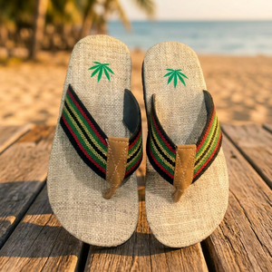 Handmade Hemp Slippers Eco-Friendly Natural Flax Slides Open Toe Summer Flat <b>Sandals</b> for Women Boho Sustainable Eco gift Nepal - Product Image 2